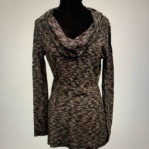 Venus black/white cowel neck sweater size 4